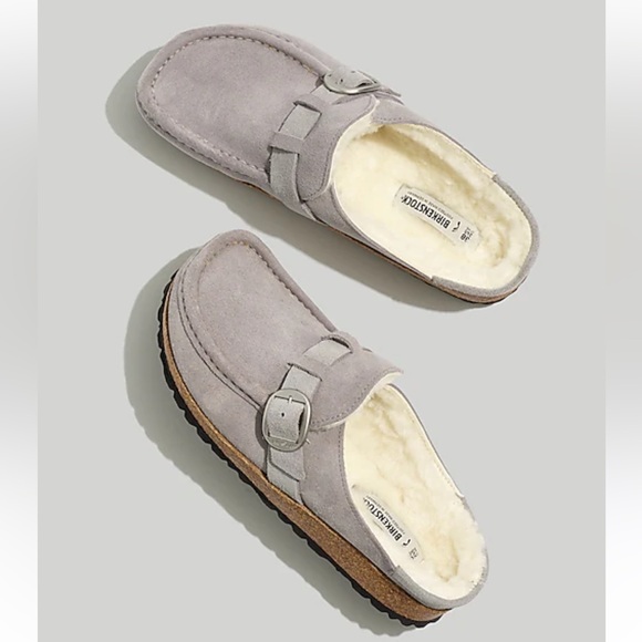Birkenstock Suede Buckley Clogs - Picture 1 of 8